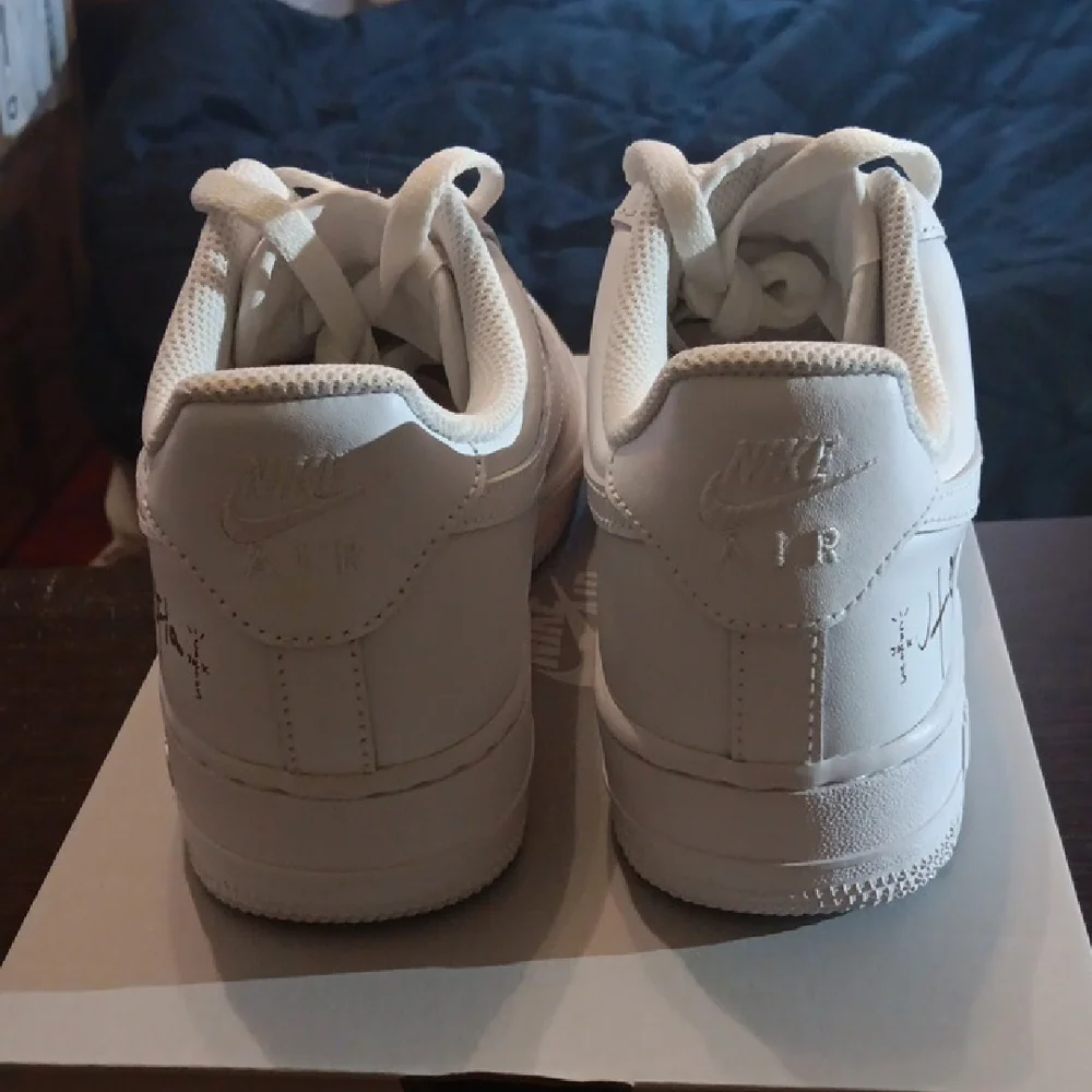 Travis Scott Nike Air Force 1 Low '07 White Cactus Jack Utopia Edition Women 8.5 - Picture 5 of 10